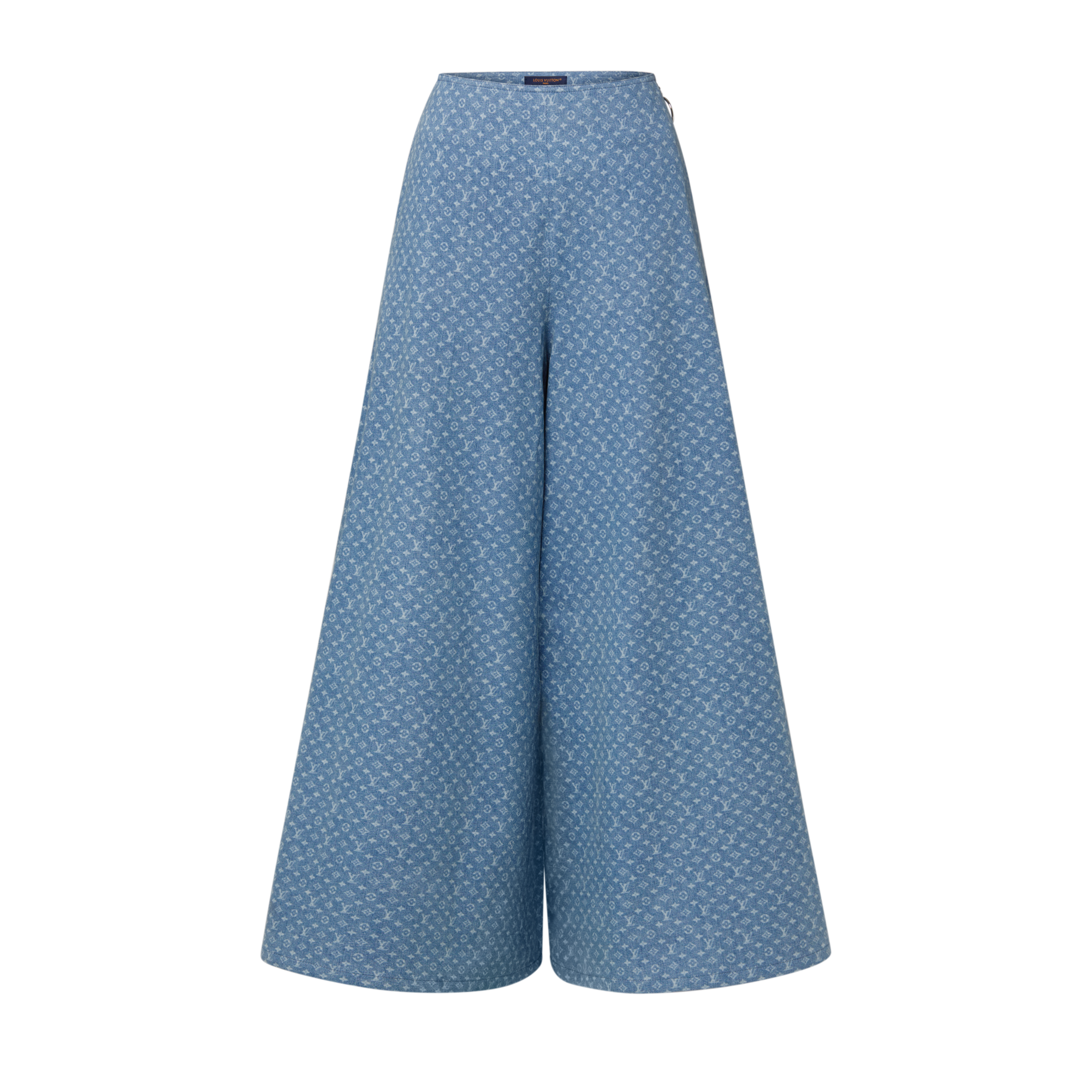 Wide-Leg Monogram Denim Pants - Women - High Summer | LOUIS VUITTON ®
